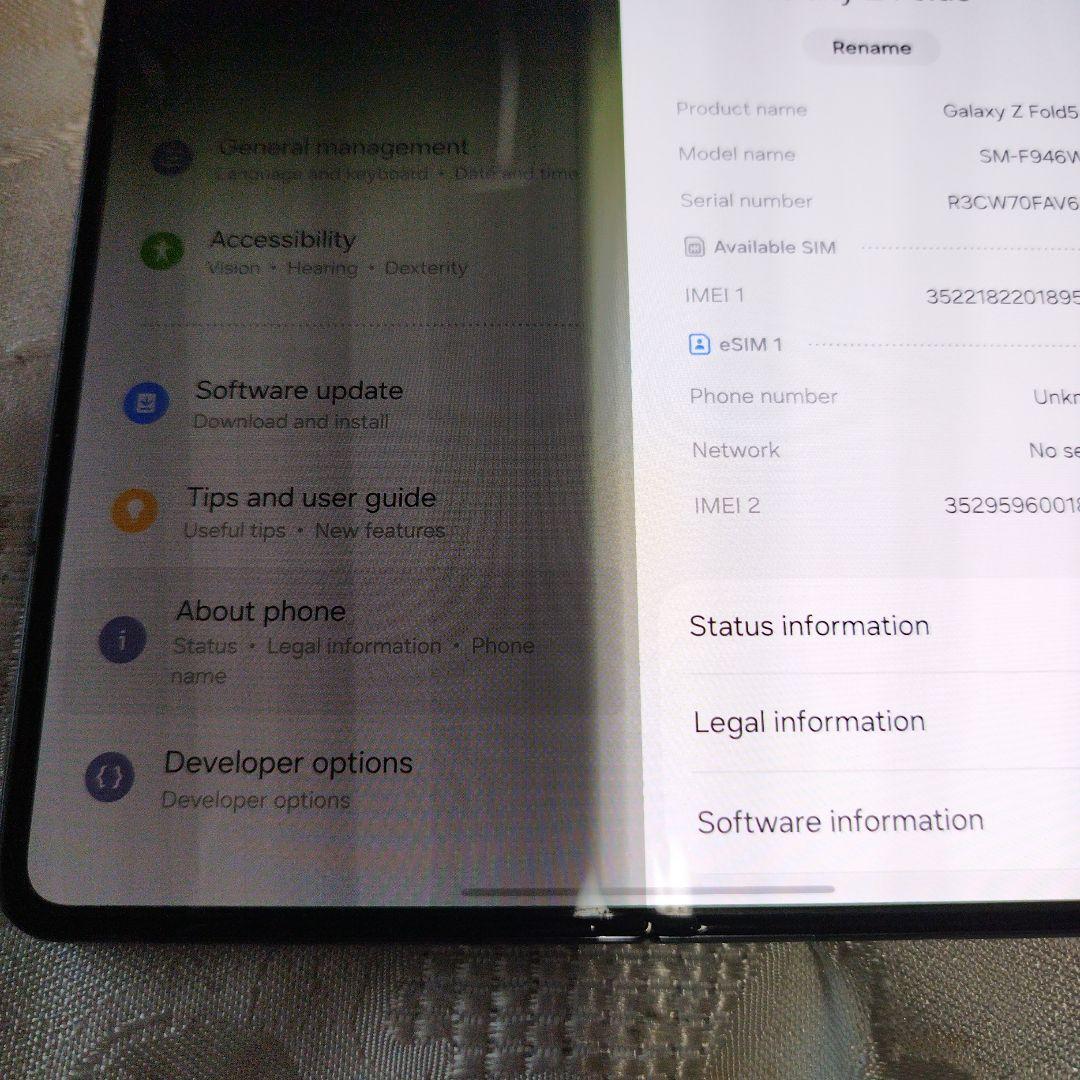 難有Samsung Galaxy Z Fold5 SM-F946W黒256北米版
