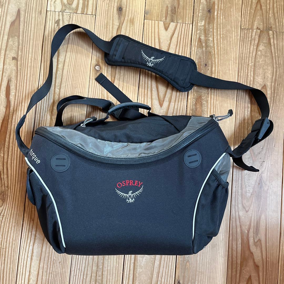 【美品】OSPREY torqueメッセンジャーバッグ ブラック オスプレー