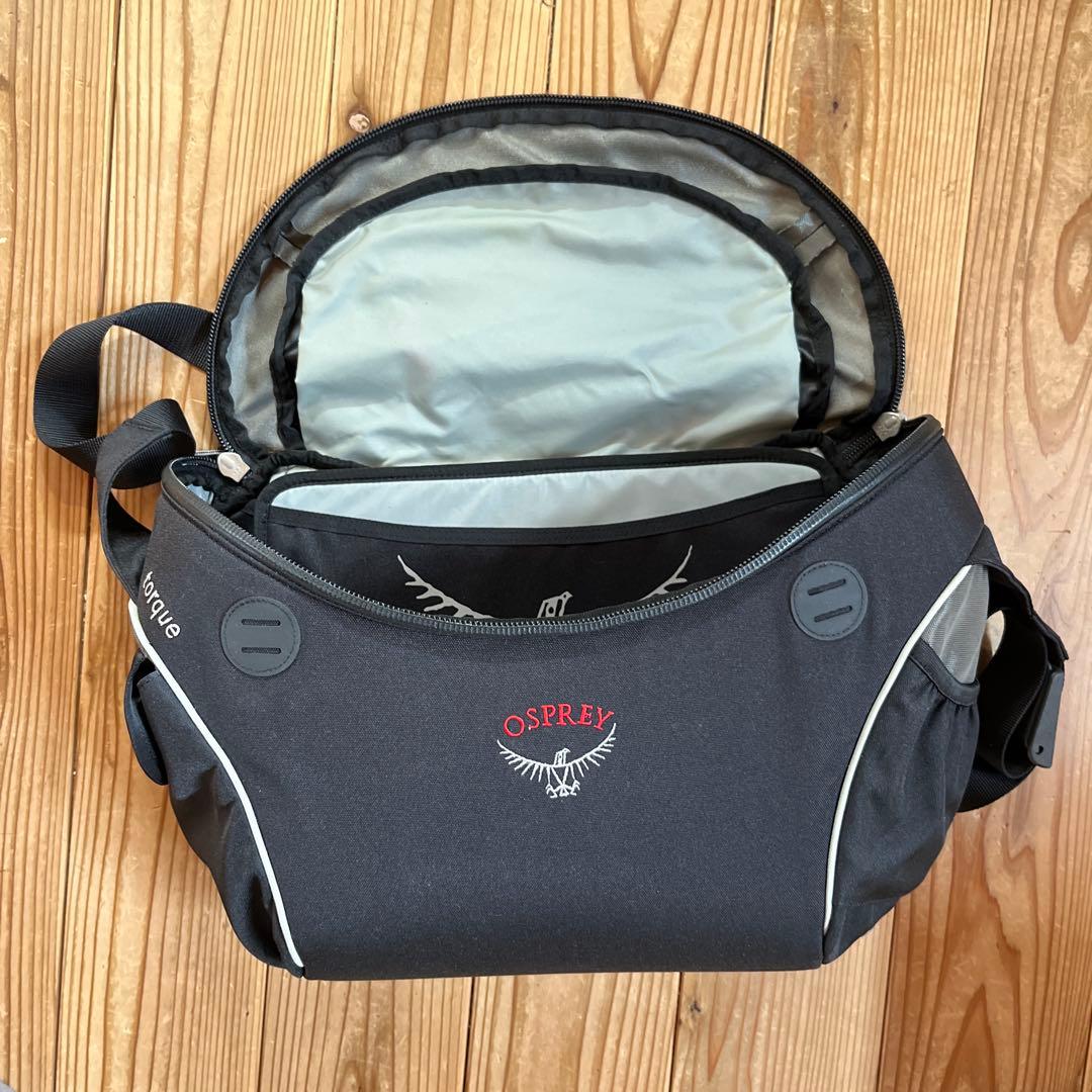 【美品】OSPREY torqueメッセンジャーバッグ ブラック オスプレー