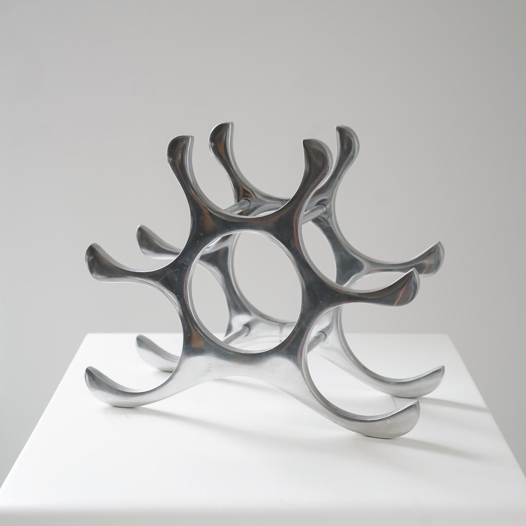 \"Michael Noll\" メタル ワインラック ヴィンテージ オブジェ