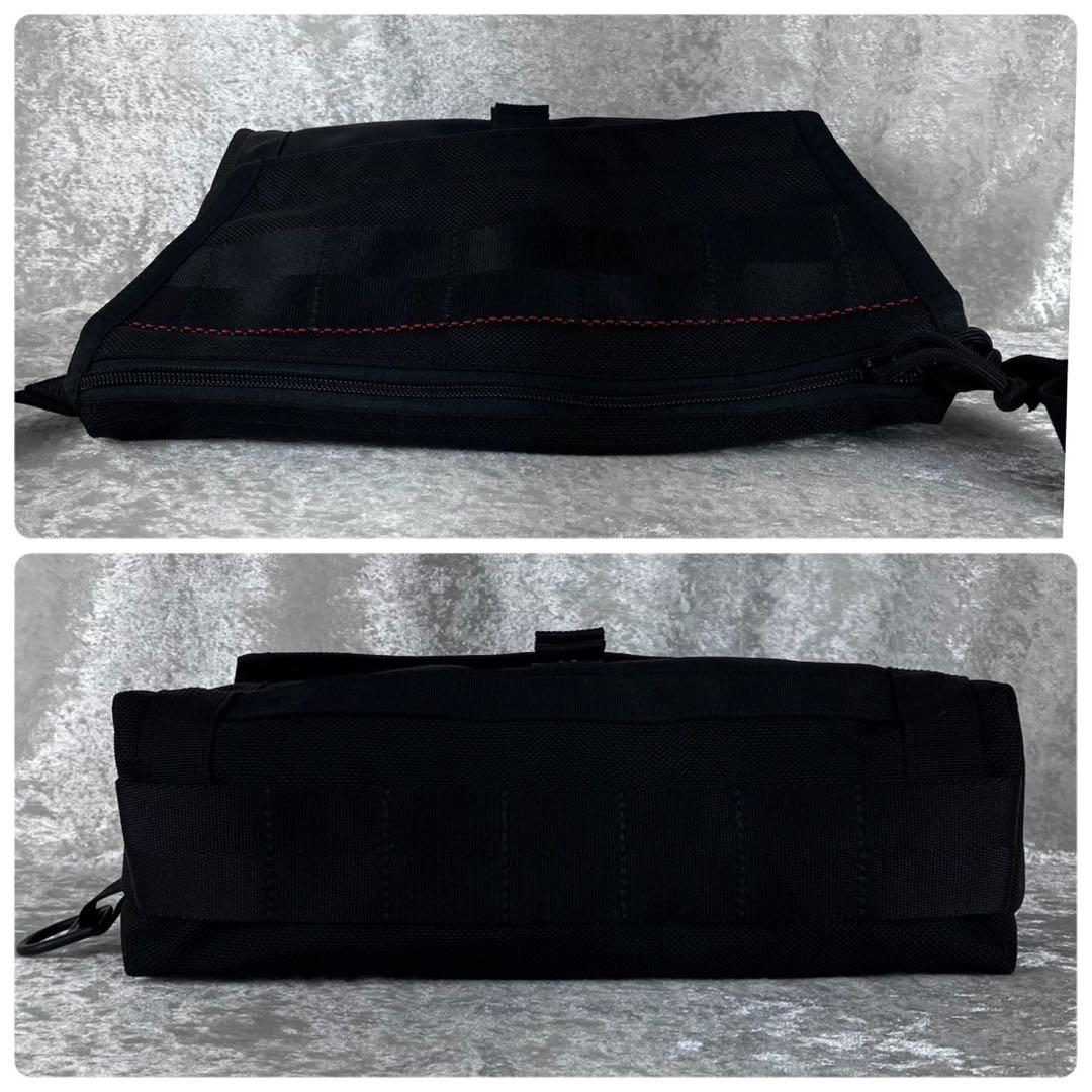 極美品 ブリーフィング ビームス別注 フリート メッセンジャーバッグ ブラック