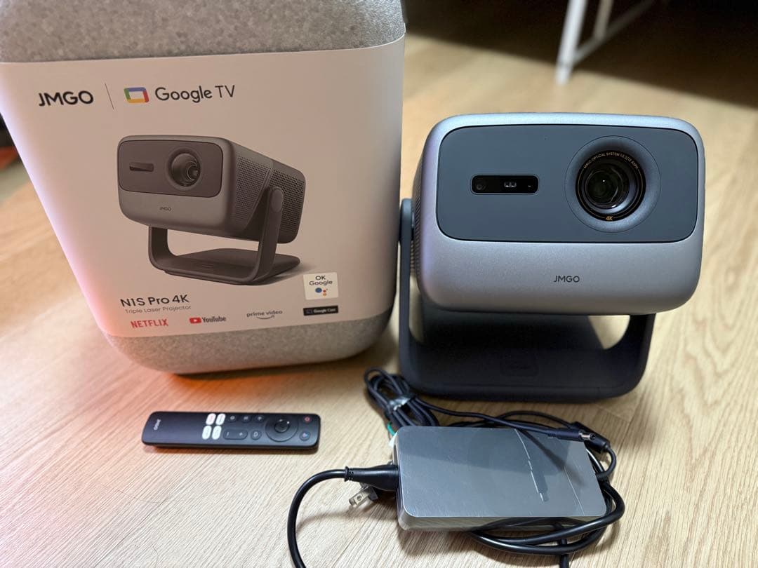 JMGO N1s Pro 4Kプロジェクター 本体 グレー