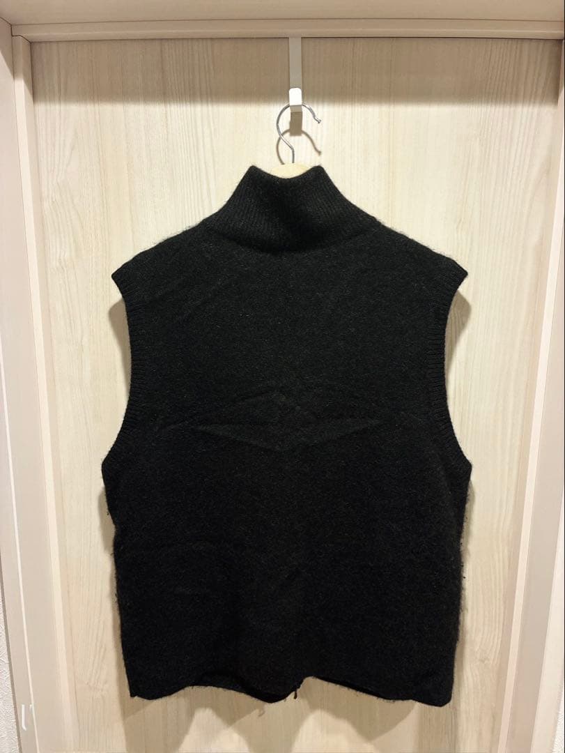 トップス LIDNM CASHMERE HARD MILLED ZIP VEST