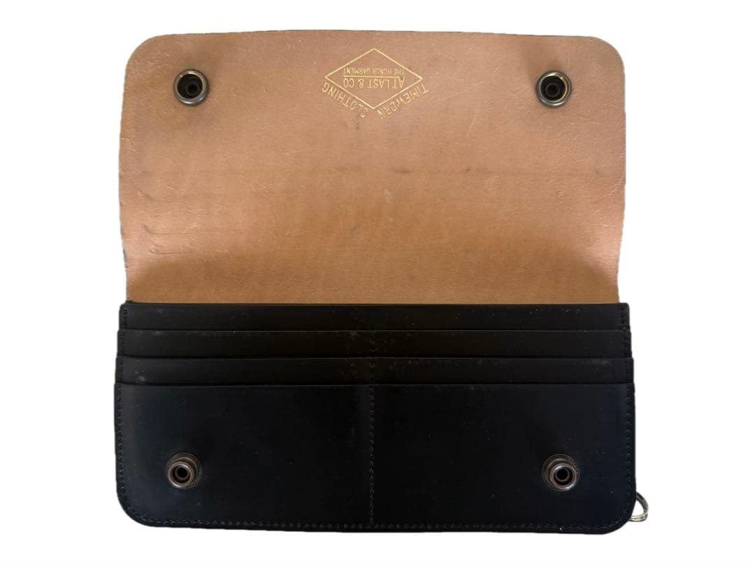 アットラストブラック コードバン 長財布　値下げ可能