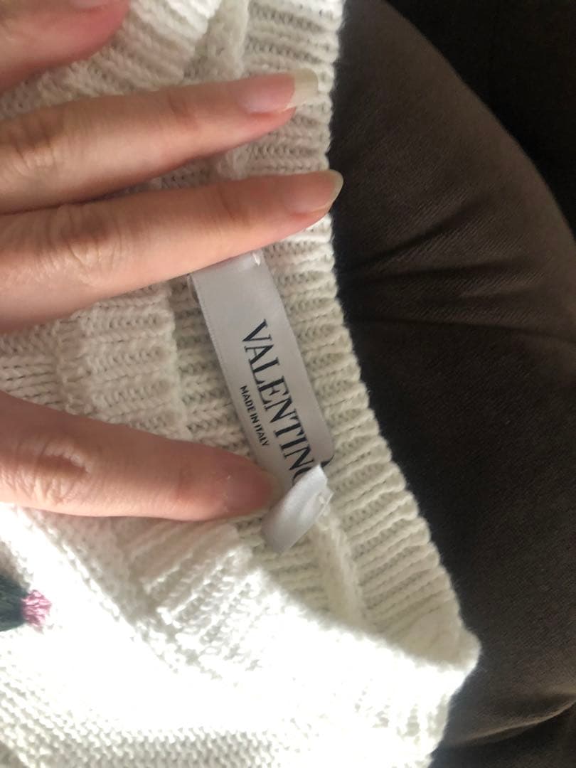 VALENTINO★ヴァレンティノ★エンブロイダーリーフローラル ニット★