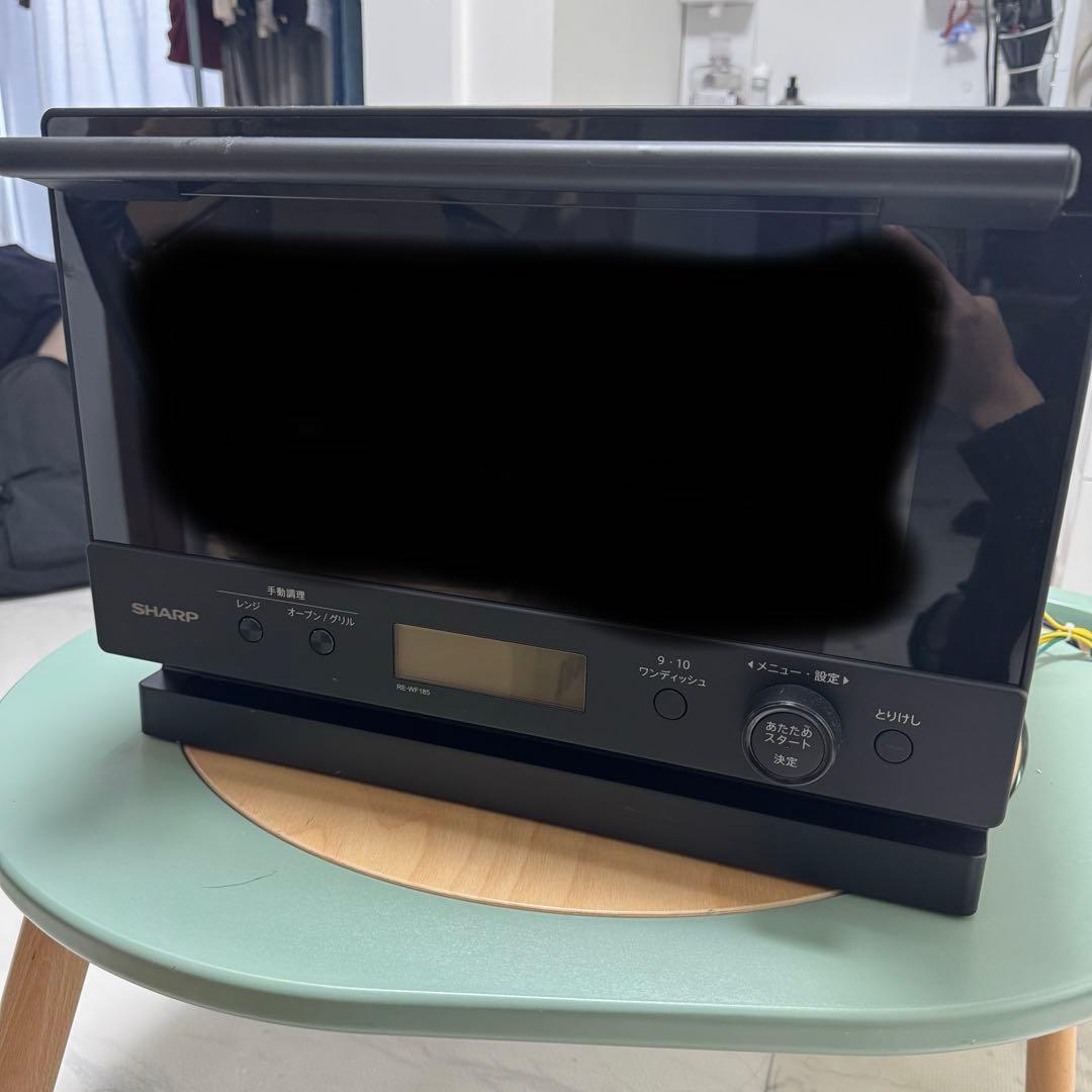 【ほぼ新品】SHARP オーブンレンジ RE-WF185 ブラック