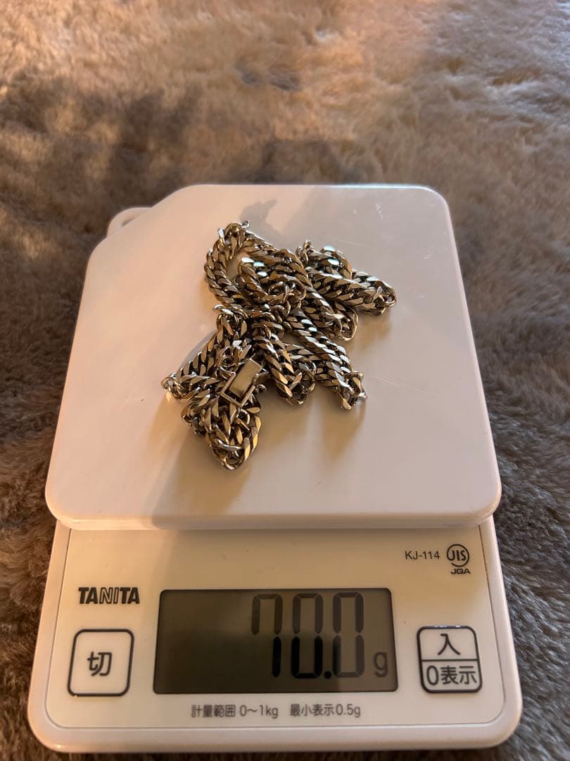 silver 925 喜平 ネックレス 6面ダブル 70g 60cm