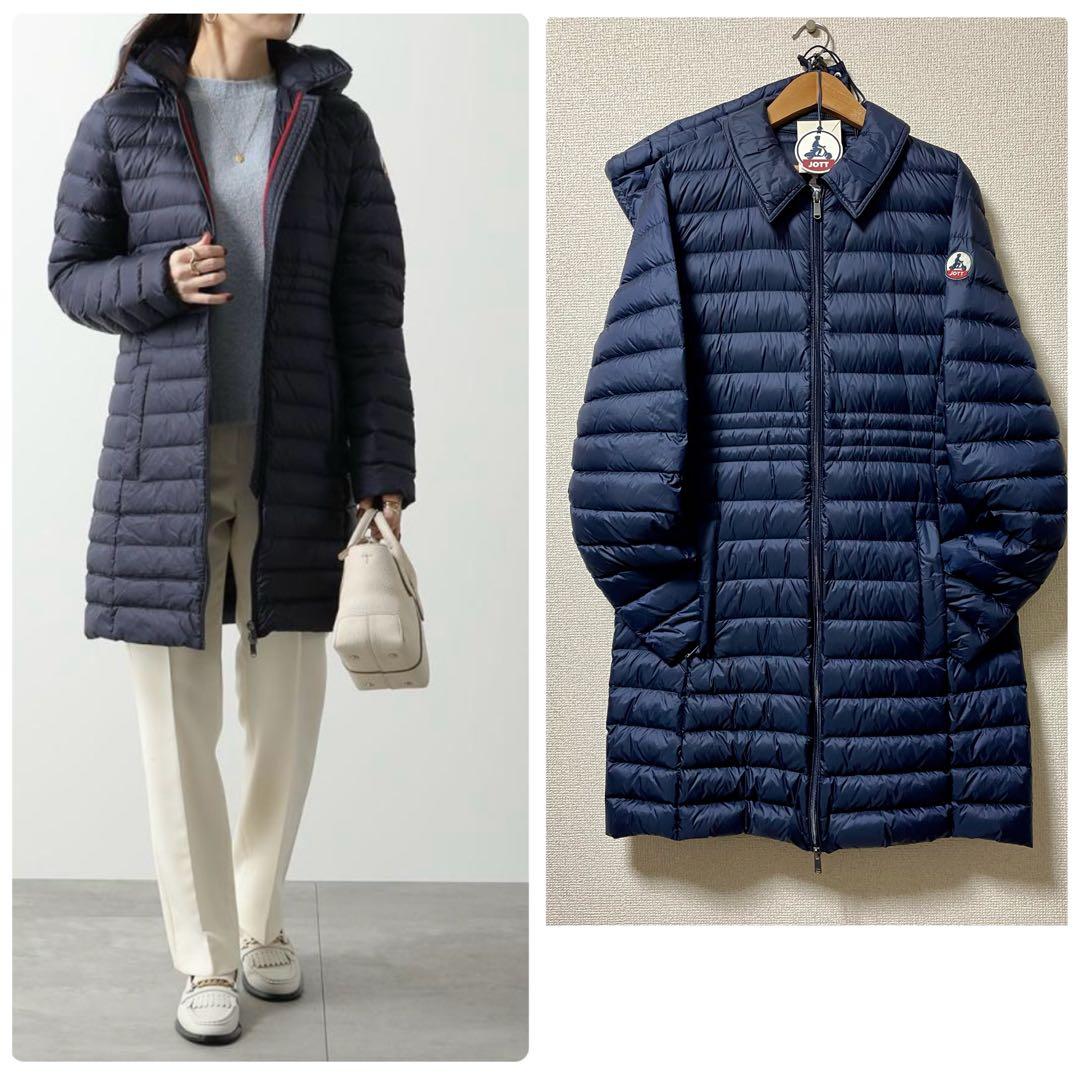 JOTT ダウンコートVero WDOW14ライトダウン フード付き セミロング