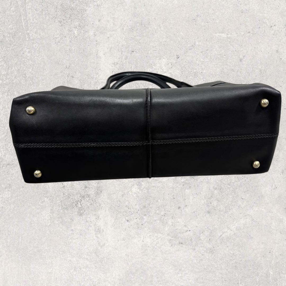 ひろちゃんTOD'S トッズ Dバッグ ハンドバッグ レザー 黒 ゴール