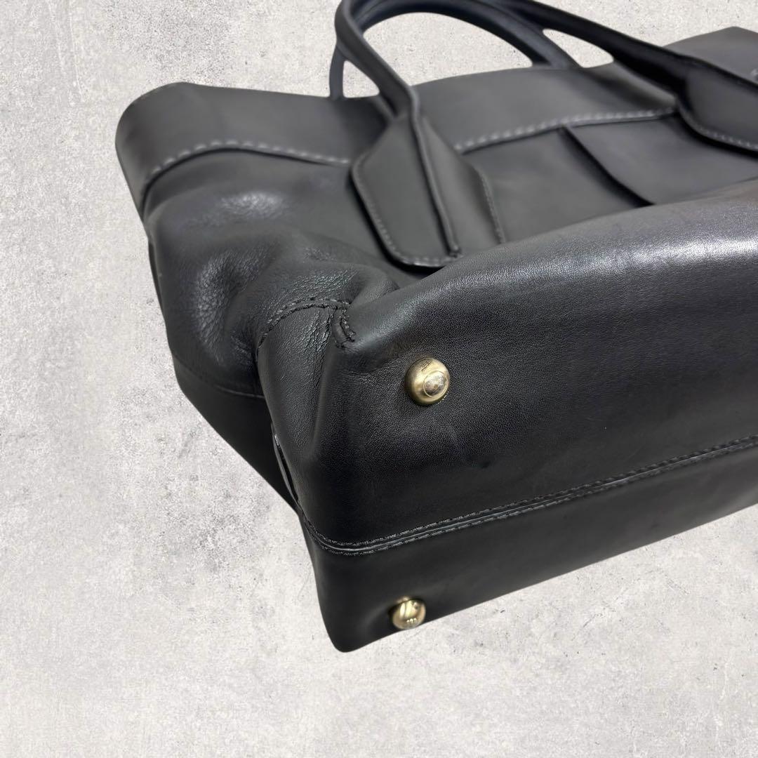 ひろちゃんTOD'S トッズ Dバッグ ハンドバッグ レザー 黒 ゴール