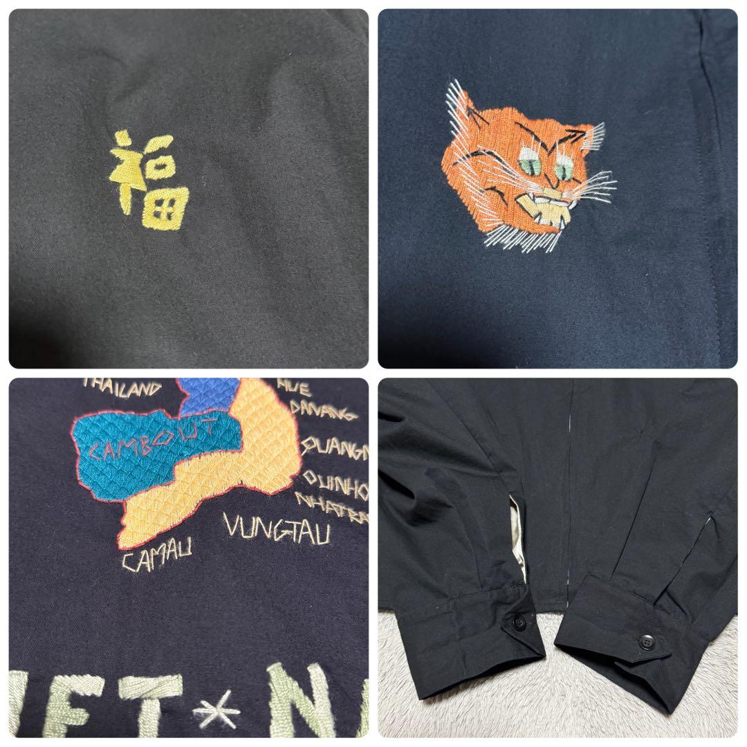 美品　ベトジャン　刺繍ヘタウマ スーベニアジャケットVietnam jumper