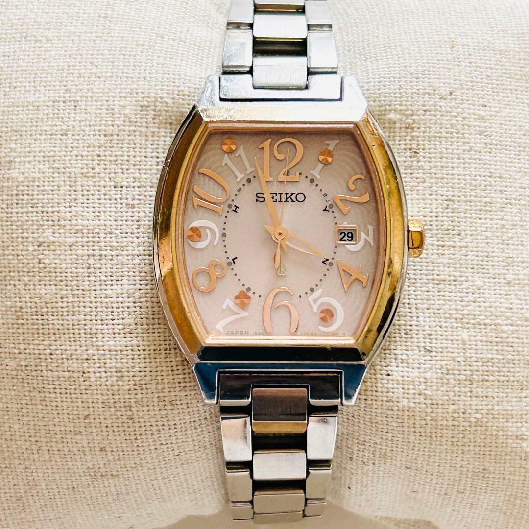 SSVW048 ルキア 電波ソーラー セイコー 時計 トノー コンビ稼働品