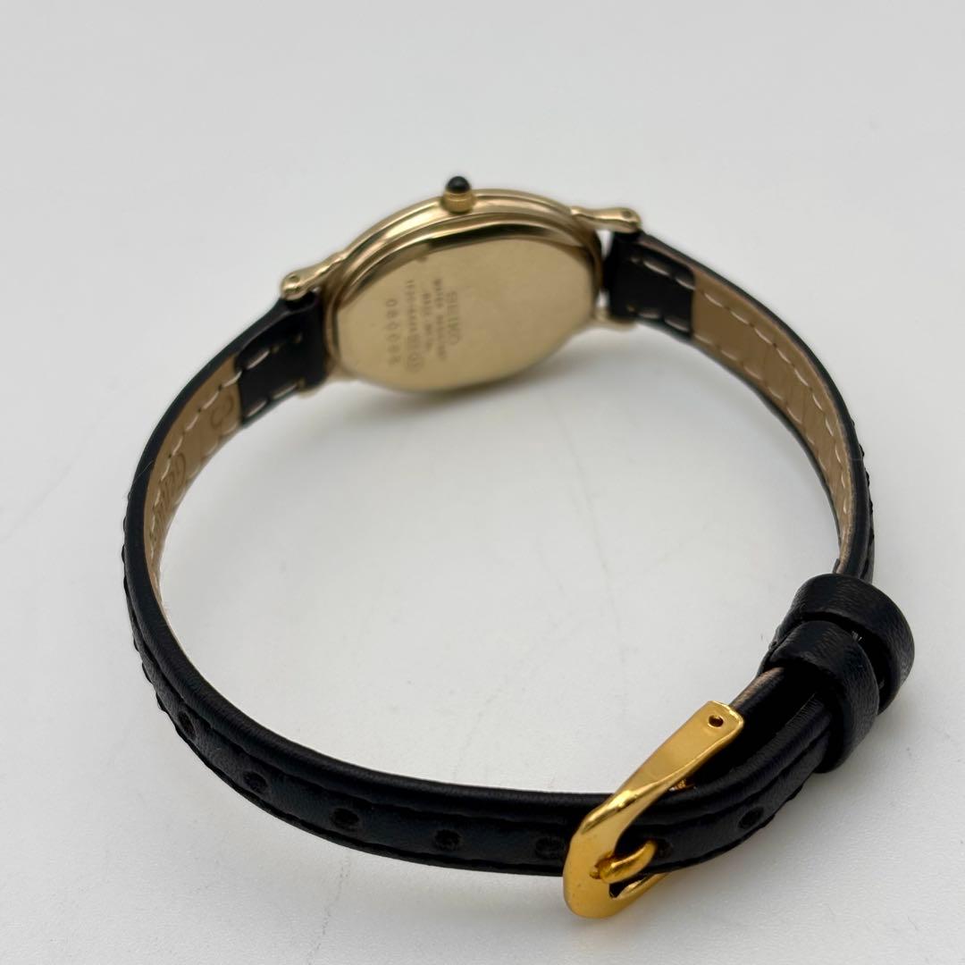 稼動品 ✨SEIKO EXCELINE オーバル シェル文字盤 レディース腕時計