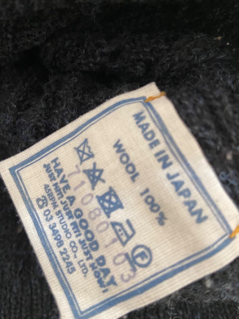 45R シェットランドのケーブルレースセーター