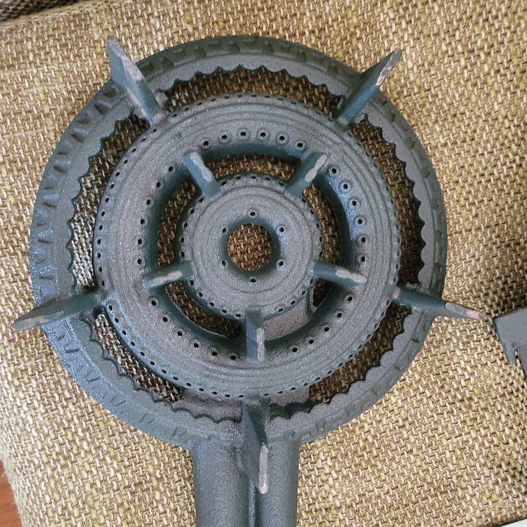 未使用　業務用鋳物二重ガスコンロセット TS-210 LPG(プロパンガス)