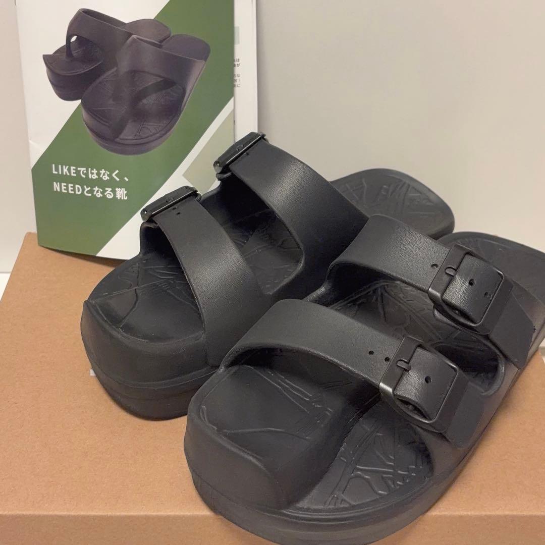 ラクバキ racbaki イージーサンダル ラップ ブラック1 Lサイズ