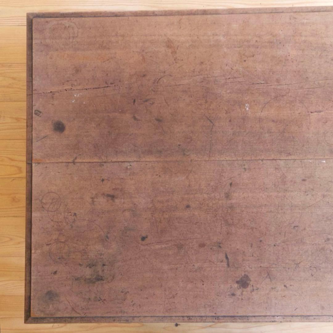 座卓　ちゃぶ台　テーブル　希少　無垢　幅115.5㎝　古道具　古家具