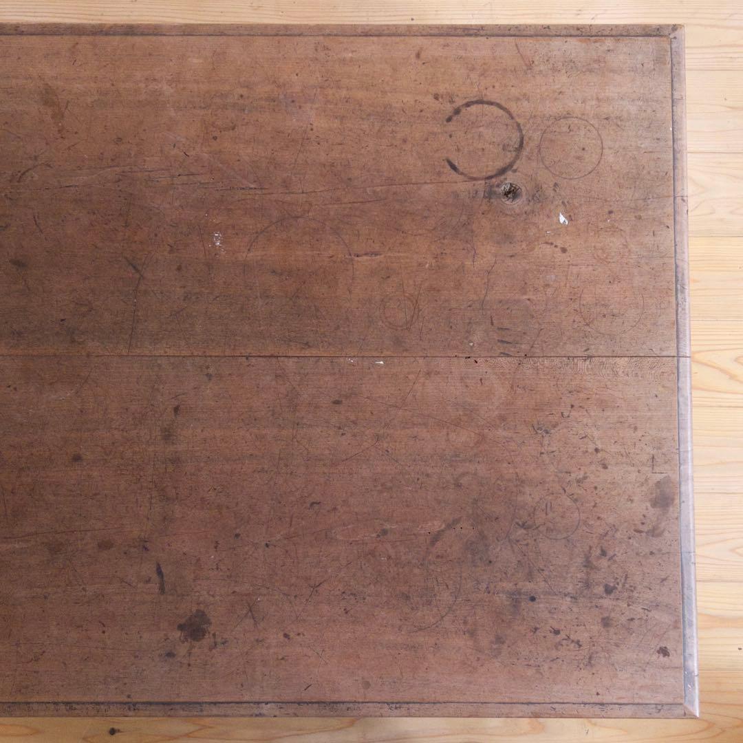 座卓　ちゃぶ台　テーブル　希少　無垢　幅115.5㎝　古道具　古家具