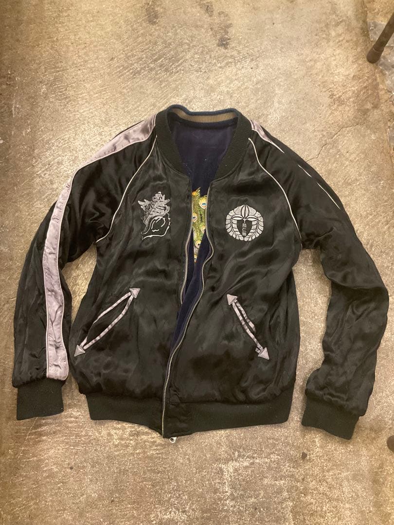 ドゥニーム　孔雀スカジャン　DENIME