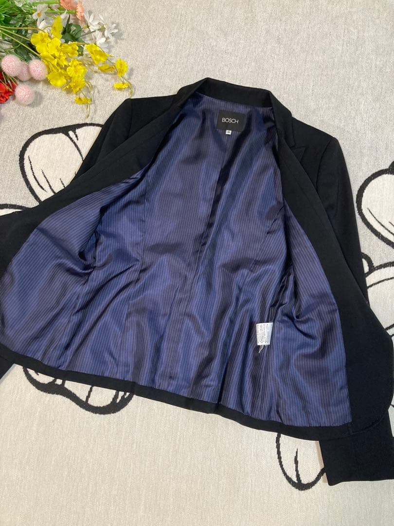 BOSCHボッシュ表生地毛98％ スーツ セットアップ ジャケットズボン美品入社