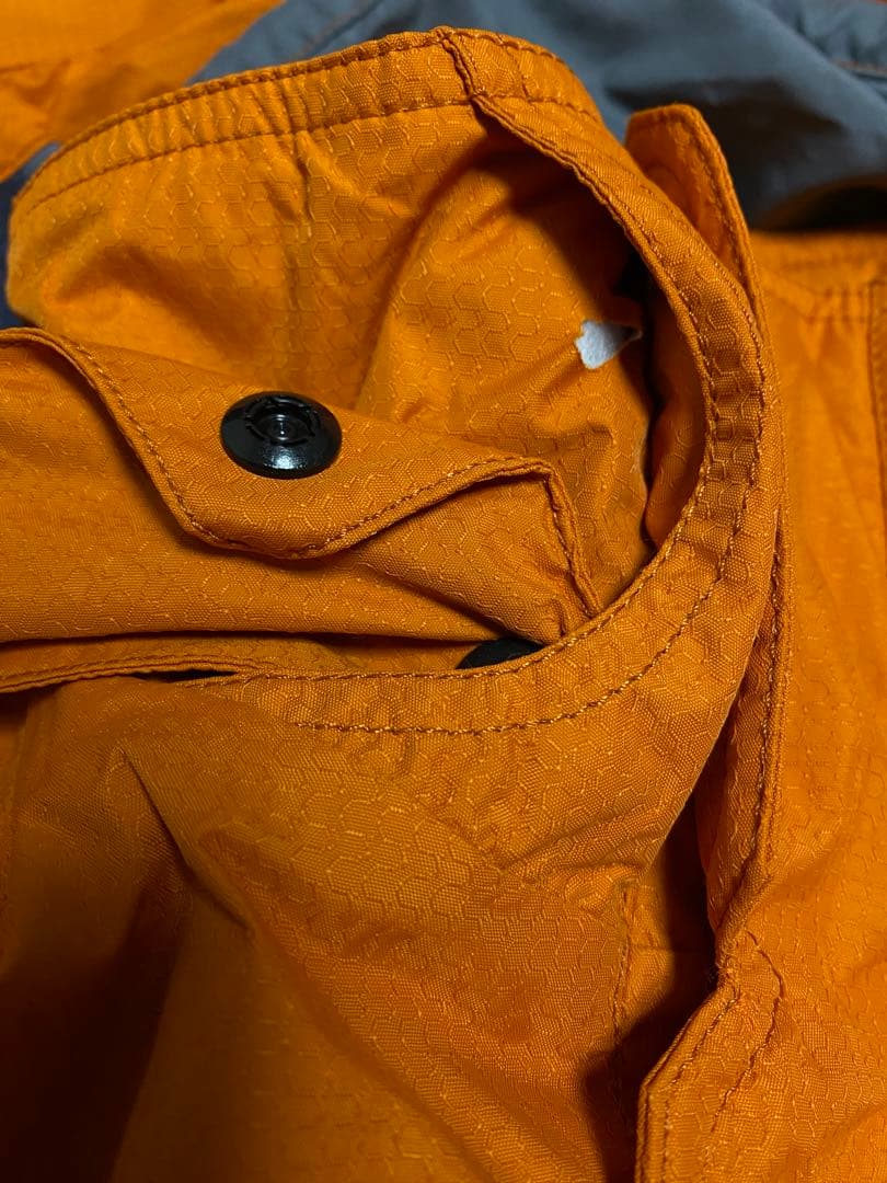 00s SALOMON　旧ロゴ　スキーウェア　セットアップ　M オレンジ　グレー