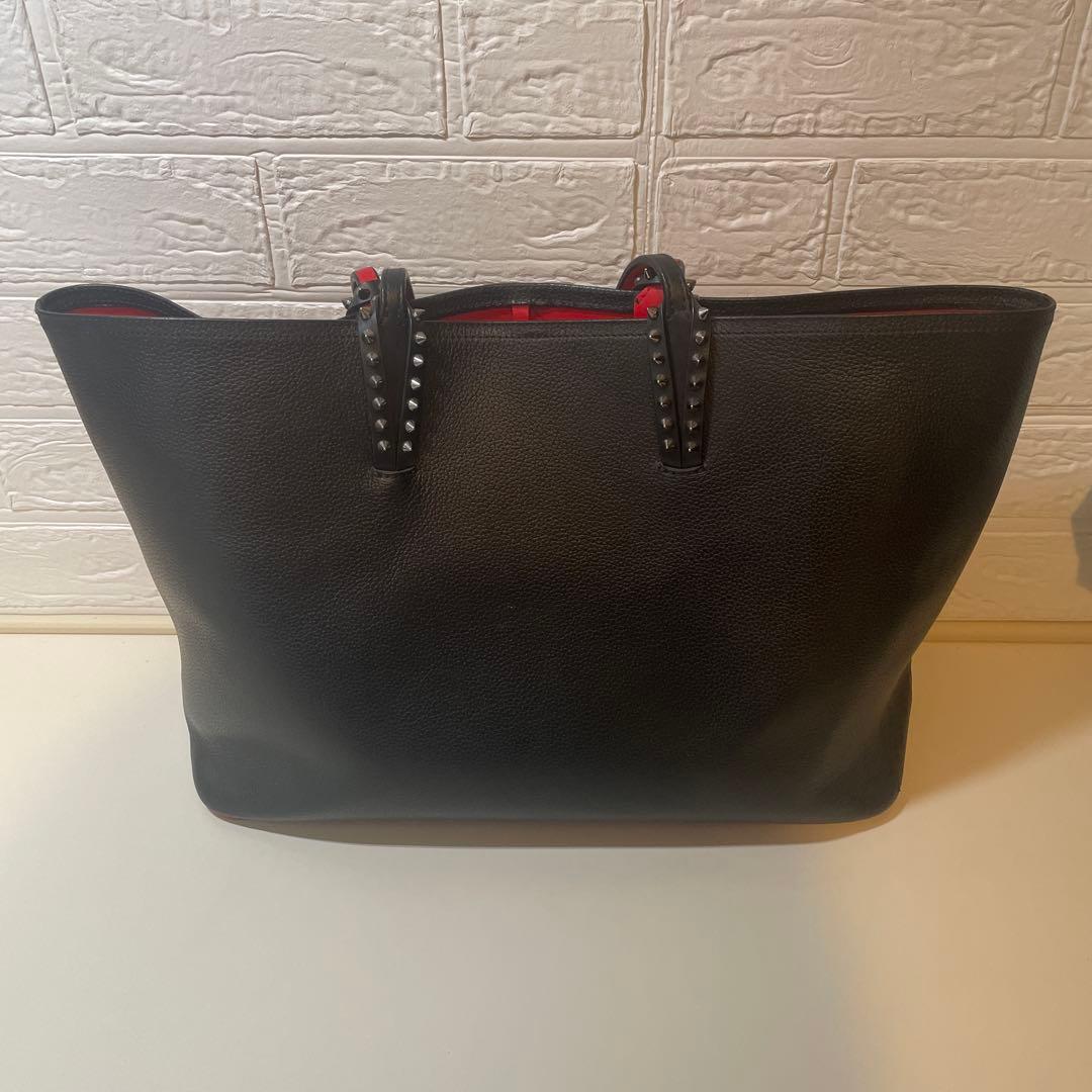 Christian Louboutin トートバッグ 黒 赤
