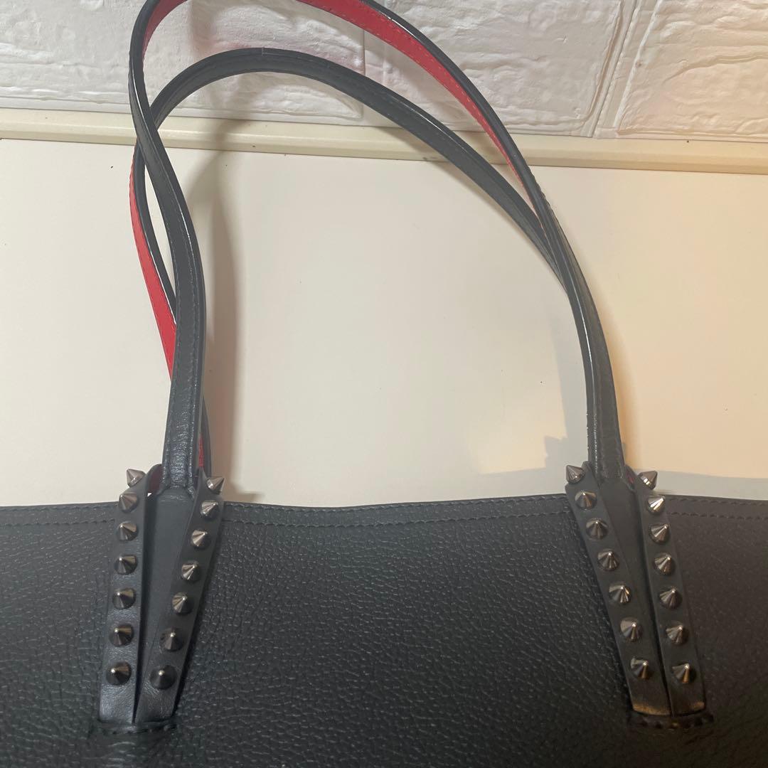Christian Louboutin トートバッグ 黒 赤