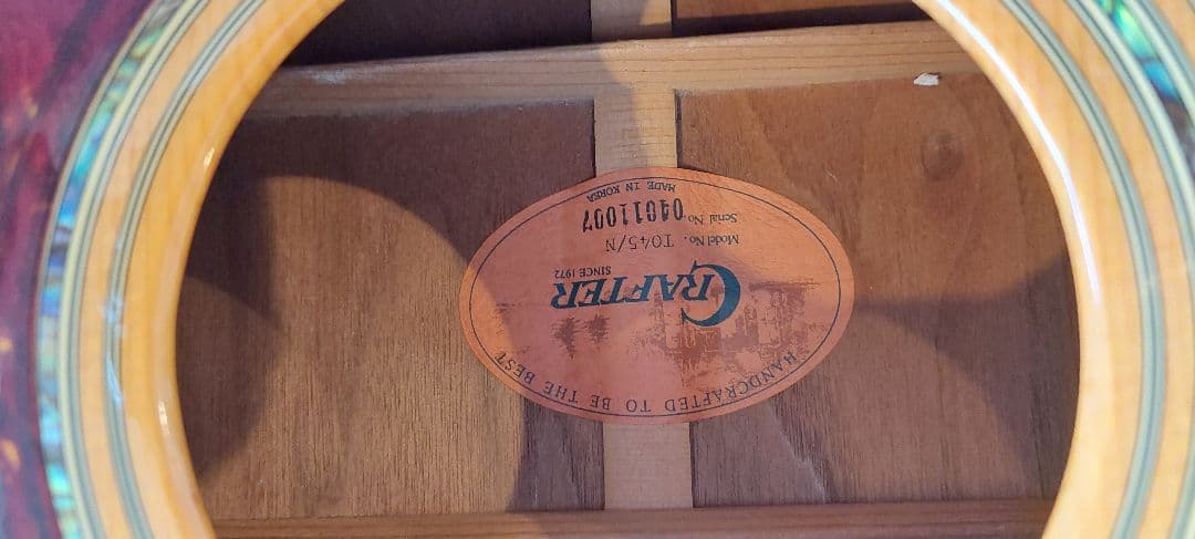 クラフターアコースティックギター 　ケース付き