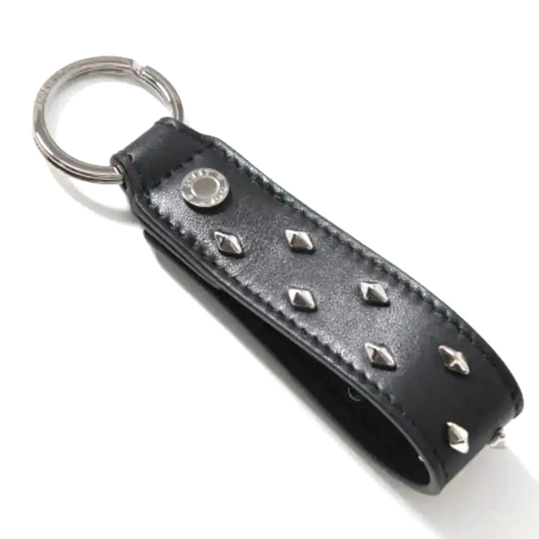 Jimmy Choo ジミーチュウ 新品未使用 スタッズ付きレザーキーリング
