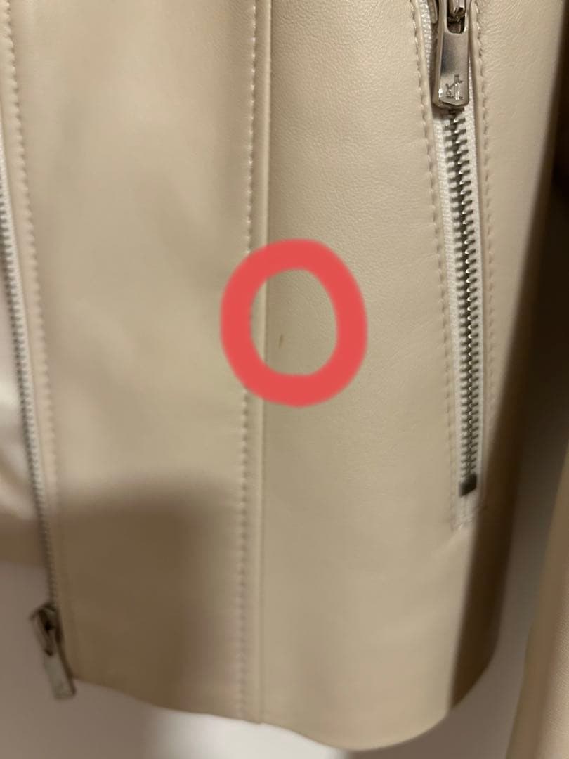 ANAYI ベージュ レザーじゃけ