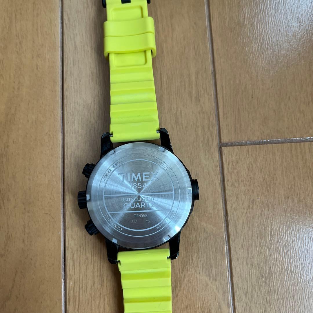 TIMEX T2N958 黒/黄 ラバーベルト