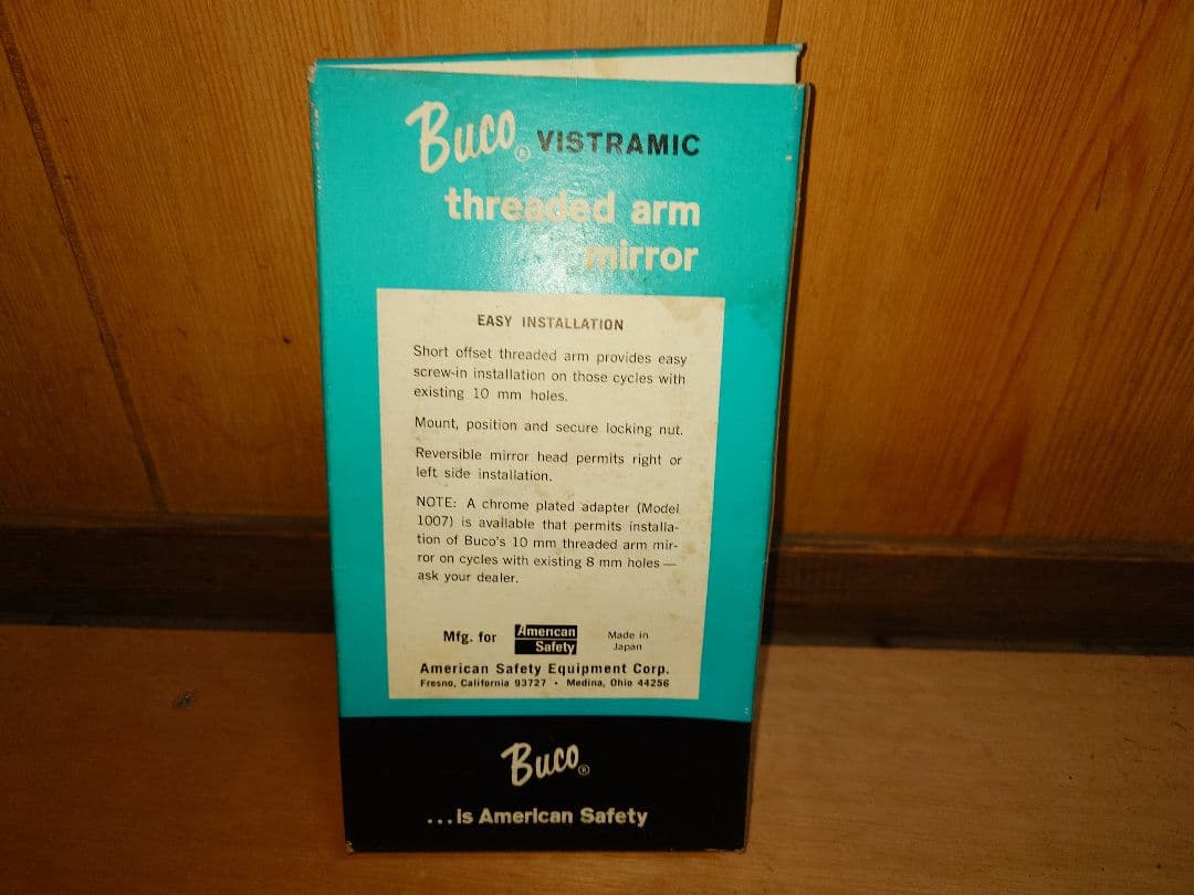 BUCO ショートラウンドミラー TRIUMPH ハーレー