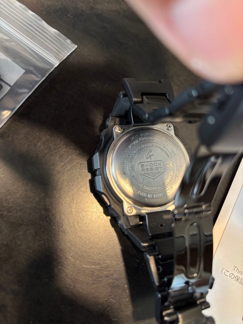 メタルバンドカスタム！ G-SHOCK G-LIDE ゴールド GBX-100