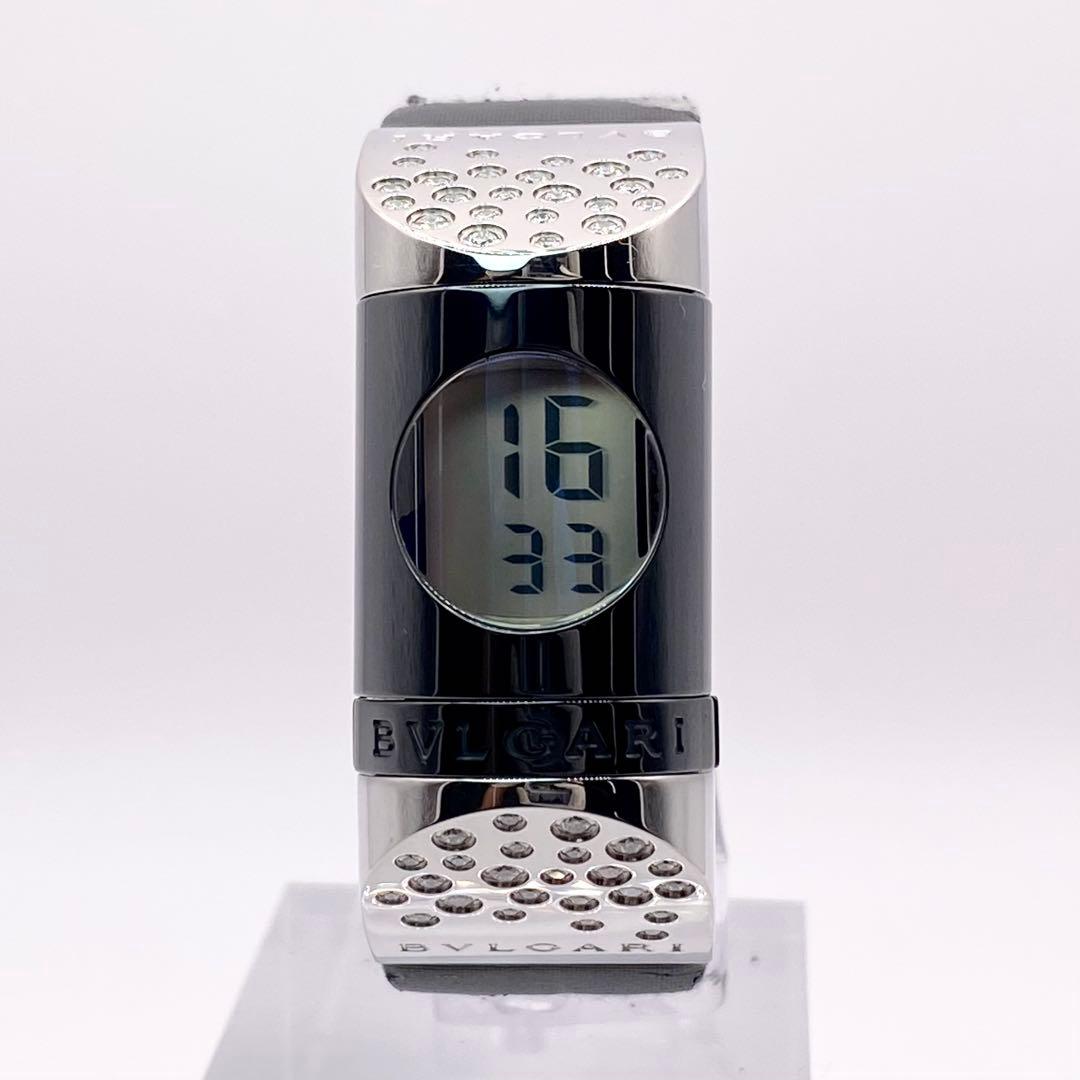 稼働✨ BVLGALI Ipno IP20S メレダイヤ ラインストーン 腕時計