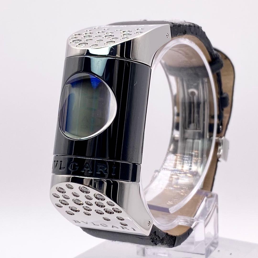 稼働✨ BVLGALI Ipno IP20S メレダイヤ ラインストーン 腕時計