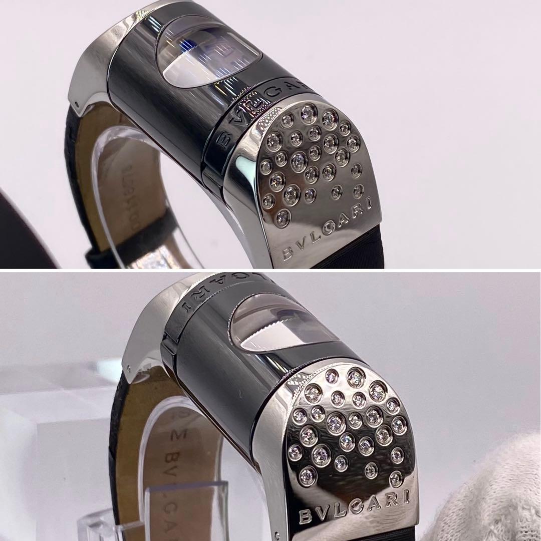 稼働✨ BVLGALI Ipno IP20S メレダイヤ ラインストーン 腕時計