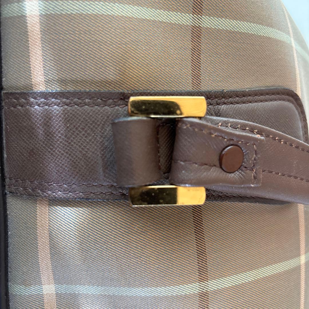 BURBERRY　バーバリー　ボストンバッグ　キャンバス×レザー　5032