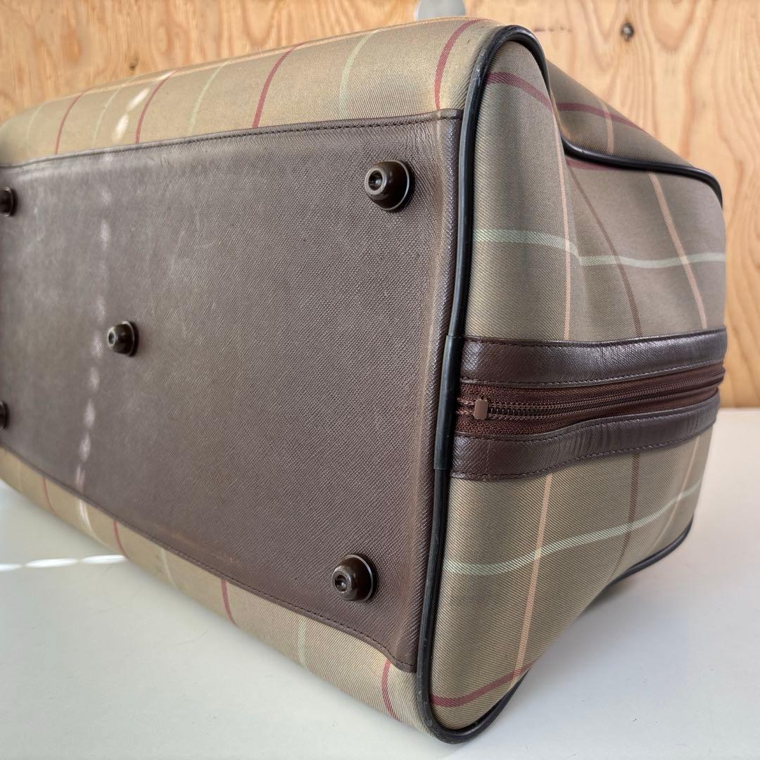 BURBERRY　バーバリー　ボストンバッグ　キャンバス×レザー　5032