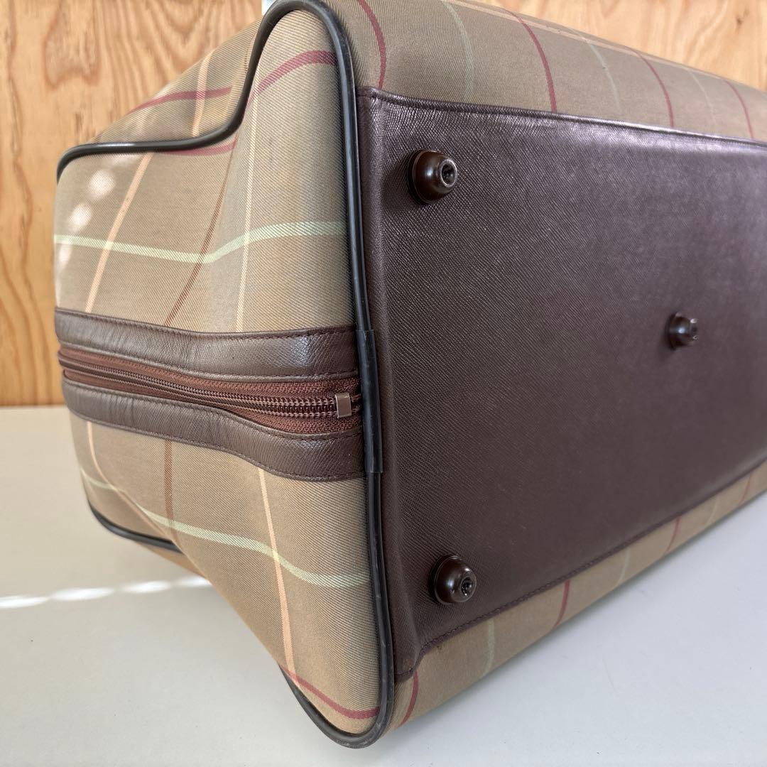 BURBERRY　バーバリー　ボストンバッグ　キャンバス×レザー　5032