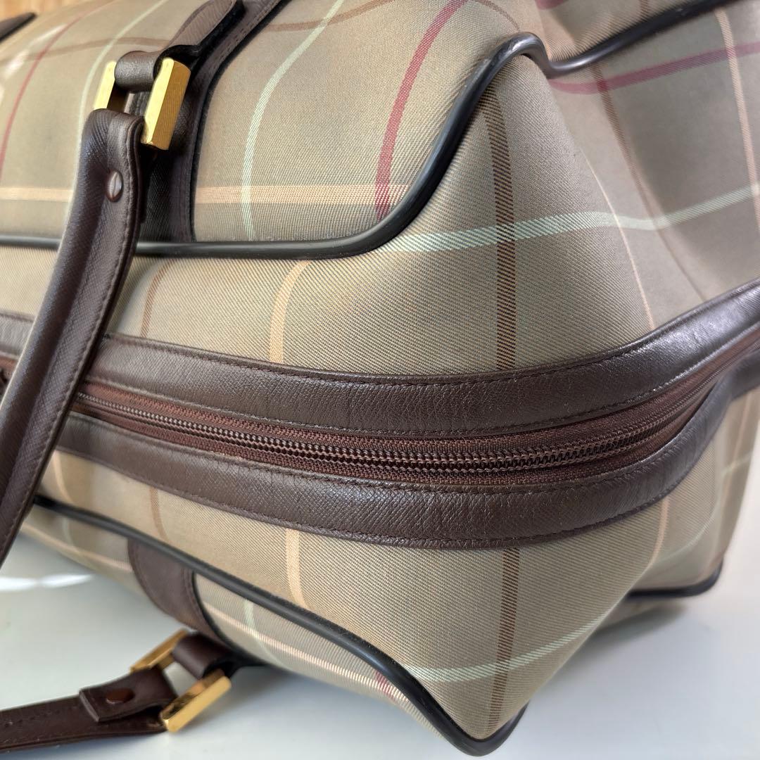 BURBERRY　バーバリー　ボストンバッグ　キャンバス×レザー　5032