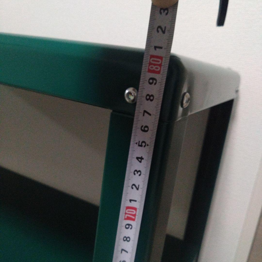 廃盤I　人気カラー　IKEA　コールビョーン　緑色の3段スチールラック