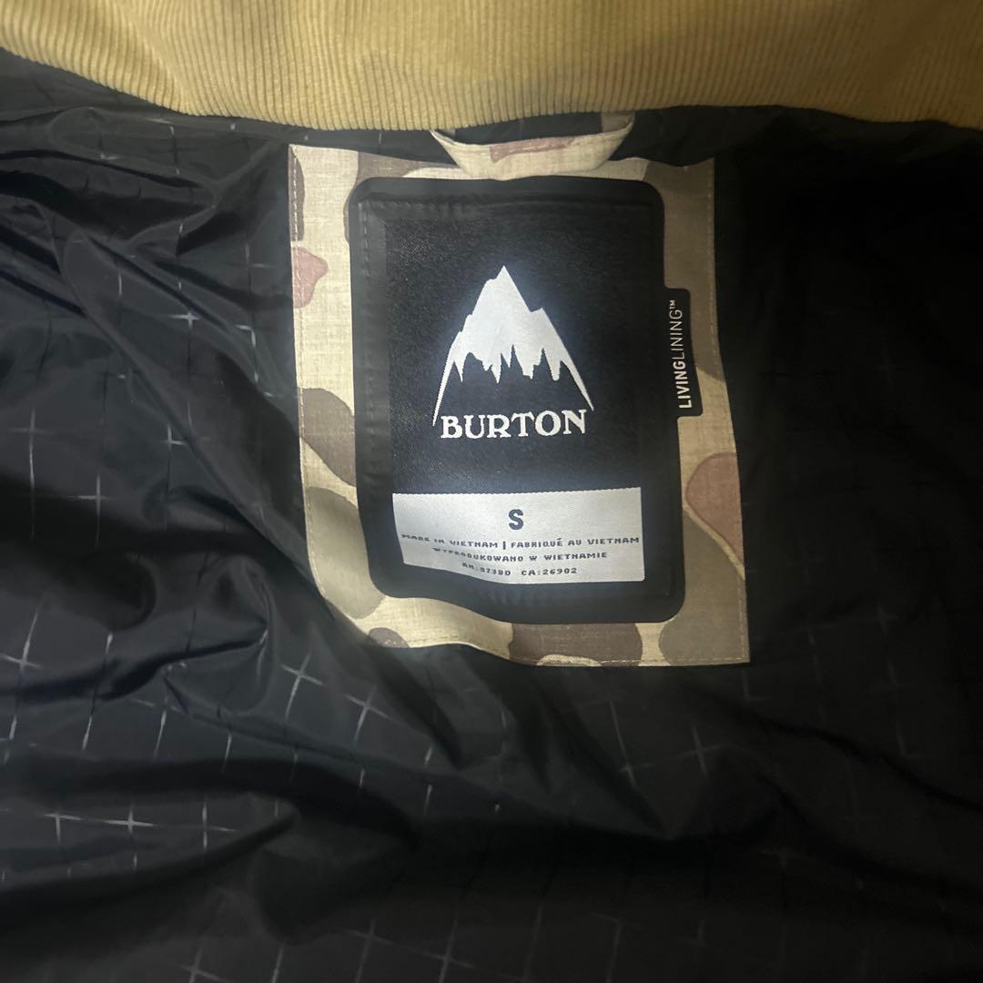 BURTON 迷彩柄 スノーボードジャケット S