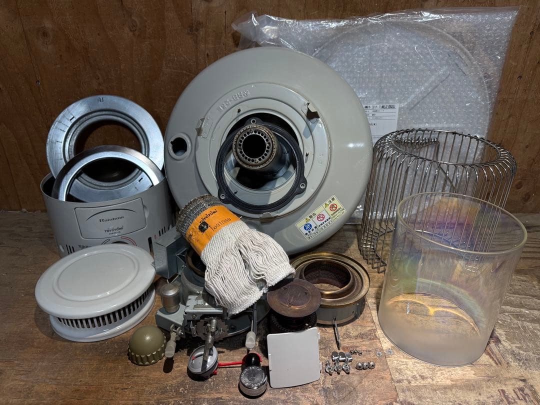 芯乾燥済 石油ストーブ 置台新品レインボー RB-25E 分解メンテナンス済