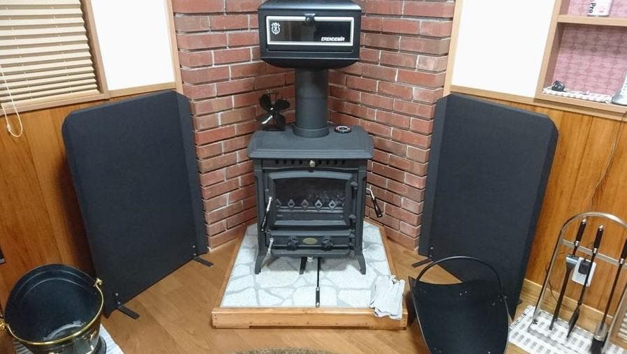 遮熱板　90　お得な２枚セット　薪ストーブ　ウォールヒートシールド　火災予防