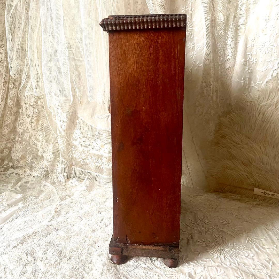 ドールキャビネット　フランスアンティーク　カップボード　ディネット　引き出し付き