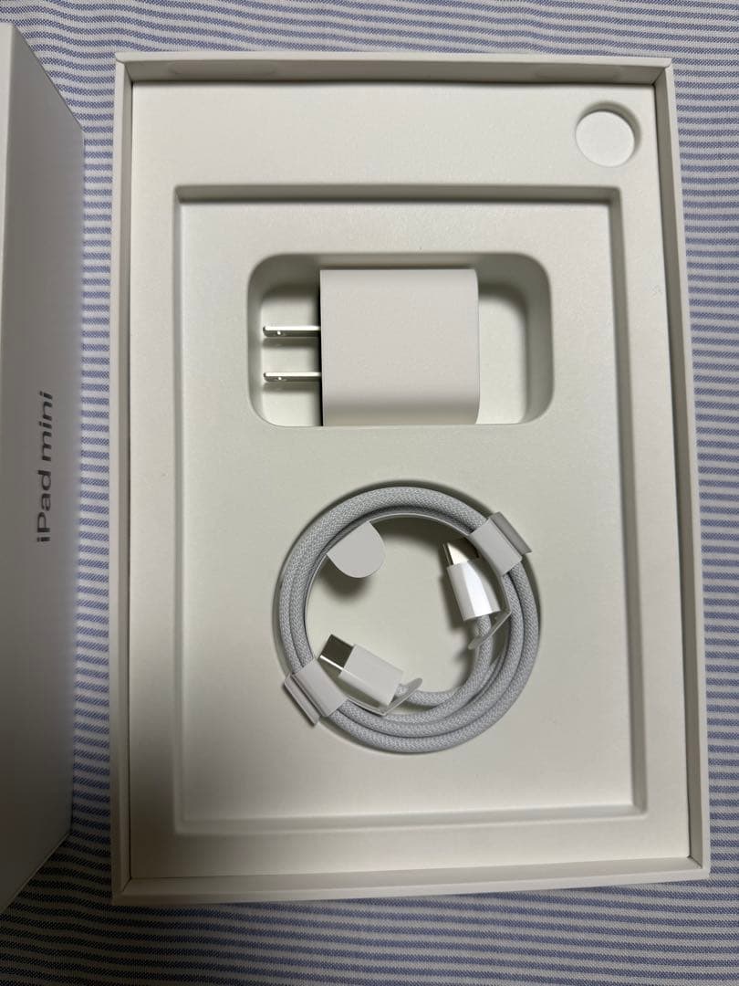 iPad mini (A17 pro)本体 充電器付き、ガラスフィルム、カバー