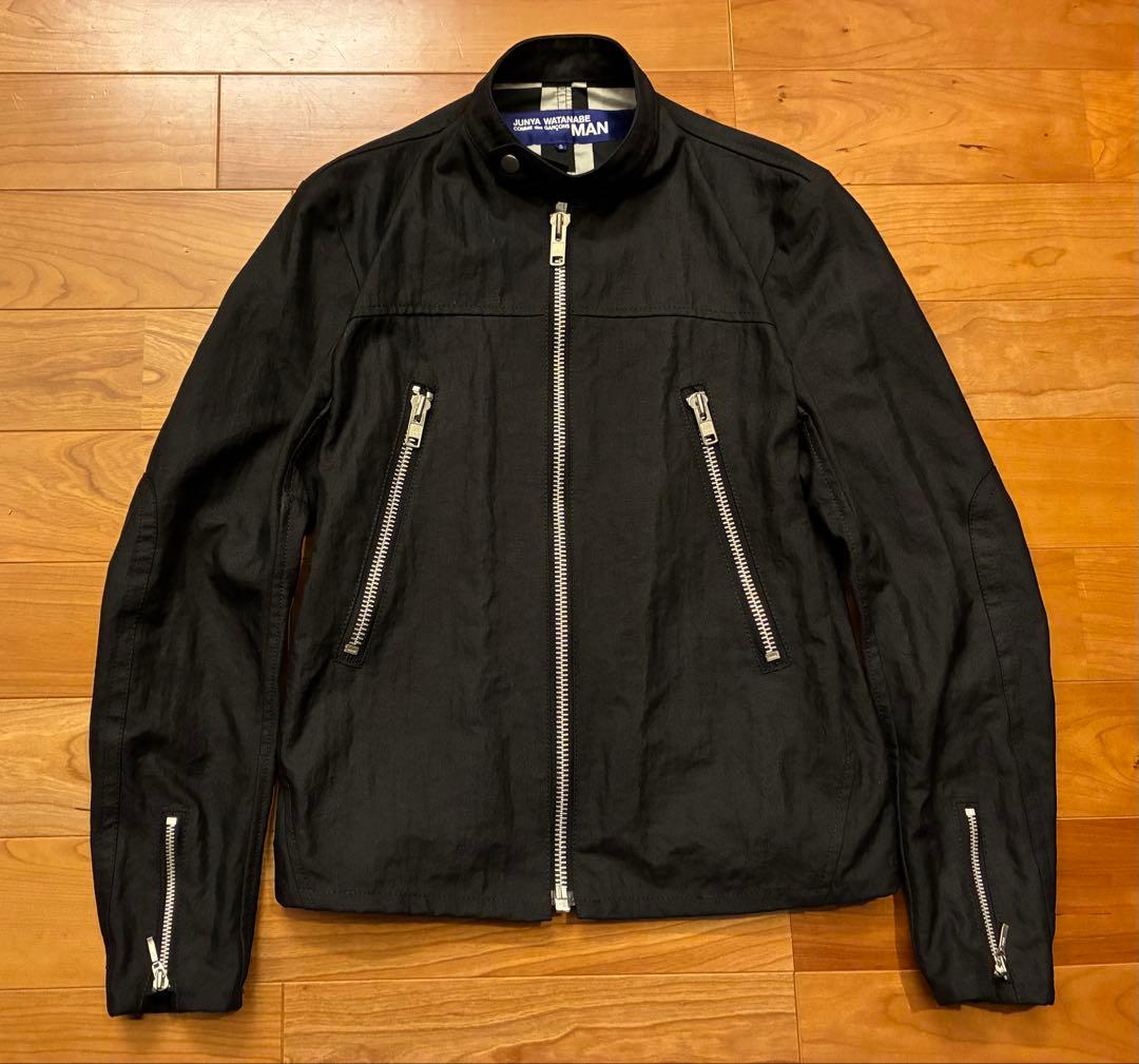 JUNYA WATANABE ジュンヤワタナベ ハの字ライダース　黒　S