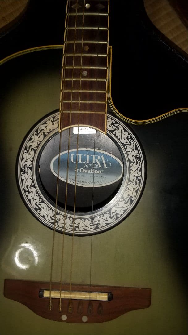 アコースティックギター グラデーションブルー ケース付き