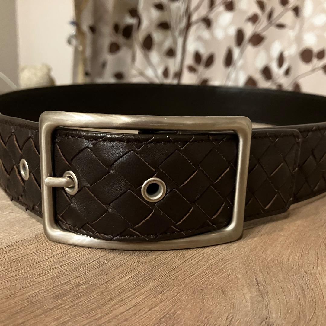 BOTTEGA VENETA ベルト 85cm/34in ダークブラウン