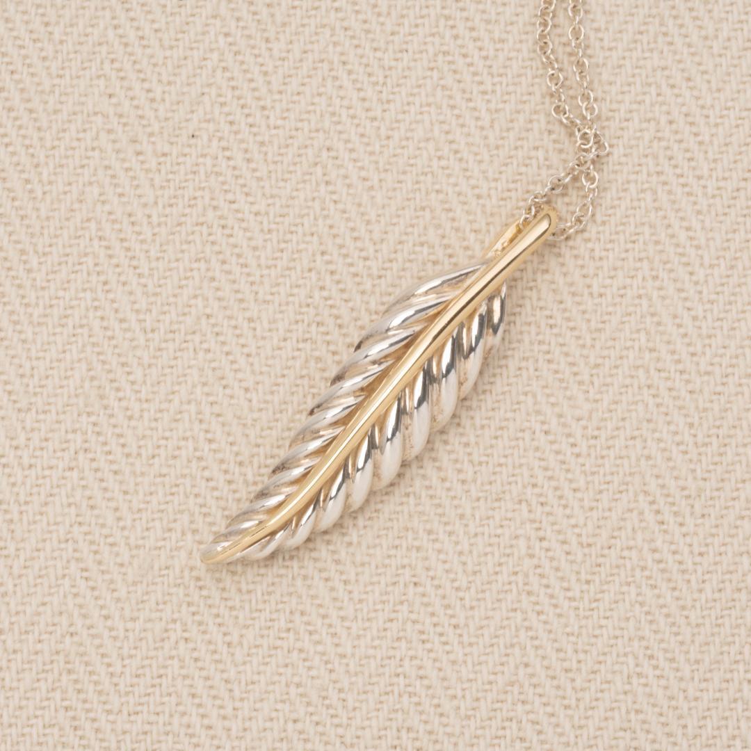 TIFFANY&Co. ヴィンテージ コンビ フェザー ネックレス